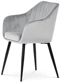 Szürke Bársony Étkezőszék. PIKA SIL4