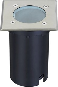 POLUX 300546 COMETA Kültéri Talajba Építhető Lámpa Ezüst GU10 IP65