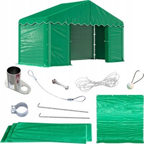 Kerti Party Sátor Ipari Raktár Nyári Zöld Abiko 3x2m