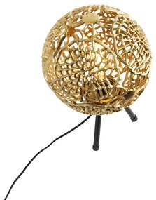 Art Deco asztali lámpa állványon arany - Maro