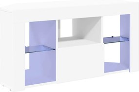 vidaXL Sarok LED TV szekrény Fehér 100 x 40 x 50 cm Faanyag