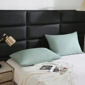 Szatén párnahuzat 50x70 zsályás, egyszínű