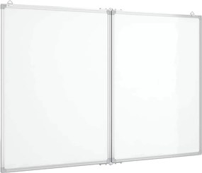 vidaXL összecsukható alumínium mágnestábla 120x100x1,7 cm