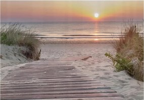 Fotótapéta Tengerpart Naplemente Égbolt 416x254