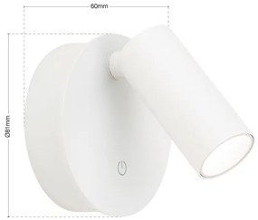 Orion - LUXY LED, dimmelhető, újratölthető lámpa LED/1W/5V 2200 mAh 2700/3000/4000K fehér