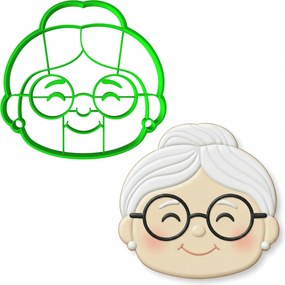 Mézeskalács lyukasztó Nagymama És Nagypapa Napjára 10cm