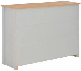 szürke komód 112 x 35 x 81 cm