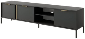 TV asztal/szekrény Lyran 3D (antracit + arany). 1071358