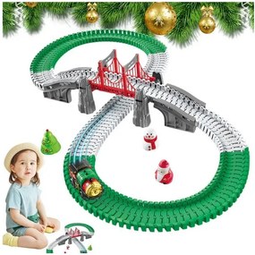Oktató elemes karácsonyi vonat - Christmas track 202-részes