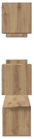TV szekrény garnitúra 7 pcs kézműves tölgy 60 x 30 x 30 cm