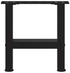2 db fekete acél dohányzóasztal láb 40 x (30-31) cm