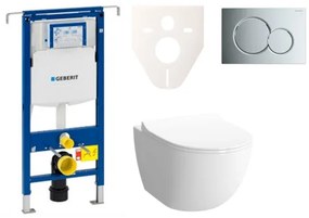 Fali WC szett Geberit előtétfalas szereléshez + VitrA Shift WC SIKOGES4N2