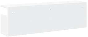 fehér szerelt fa faliszekrény 100 x 20 x 30 cm