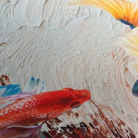 Kép - harcoló hal (90x60 cm)