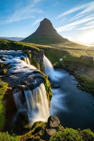 Fotográfia Kirkjufell and waterfall at sunrise in, Ratnakorn Piyasirisorost