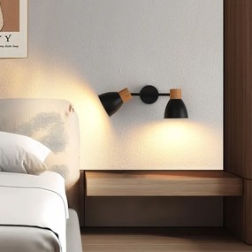 Brilagi - Spotlámpa ODENSE 2xE14/10W/230V gumifa/fekete