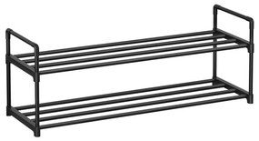 ALVORO cipőtároló fekete