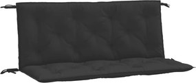 vidaXL 2 db fekete oxford szövet kerti padpárna 120 x 50 x 7 cm