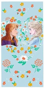 Disney Jégvarázs Flower fürdőlepedő, strand törölköző 70x140cm