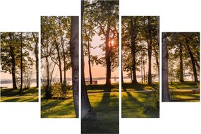 Fák a tó mellett képe (150x105 cm)