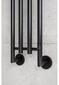 P.M.H. MO1B-R - MONA elektromos törölközőszárító, 93W/230V, 153,3 cm, IP44, fekete