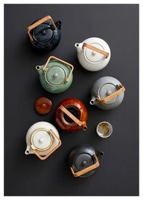 Sötétkék kerámia teáskanna szűrővel 1,2 l Gastro Blue – Bitz