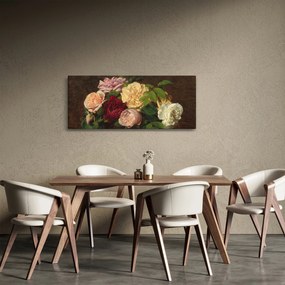 Kép - Henri Fantin-Latour, Roses de Nice on a Table, reprodukciók (120x50 cm)