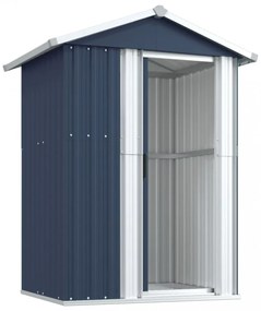 antracitszürke horganyzott acél kerti fészer 126x97,5x177 cm