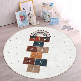 Krémszínű gyerek szőnyeg ø 120 cm Comfort – Mila Home