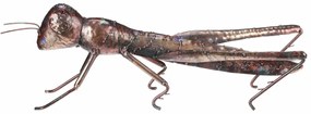 Fém kerti dekoráció, szöcske, 37 x 12 x 14 cm