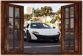 Poszterek 90x60 Fehér sportautó