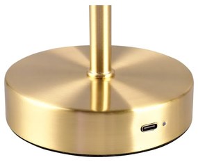 Aranyszínű LED dimmelhető asztali lámpa (magasság 30 cm) Jeff – Trio