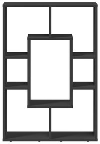 fekete szerelt fa könyvespolc 63 x 20 x 90 cm