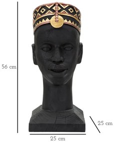 Massai férfi 25x25x56 cm