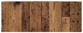 antik fa színű szerelt fa fali TV-szekrény 80 x 30 x 30 cm