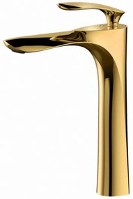 Mexen Lily magasított fürdőszobai mosdó csaptelep - arany (73610-50)