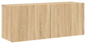 sonoma tölgy színű fali TV-szekrény 100 x 30 x 41 cm