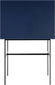 Sötétkék tálalószekrény tolóajtóval 70x109x40 cm Lekko – noo.ma