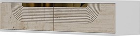 Meyra 120 - White, Travertine, Gold