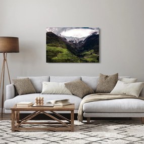 Kép - Völgy a hegyek alatt (90x60 cm)