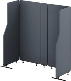 „Carbon fog” irodai akusztikus paraván, 260/145 cm: SADIE