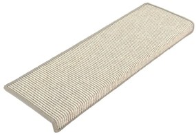 15 db ezüst színű, téglalap alakú szélű lépcsőszőnyeg 65 x 21 x 4 cm