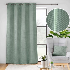 Zöld mikroflanel függöny 140x240 cm Flanela – douceur d'intérieur