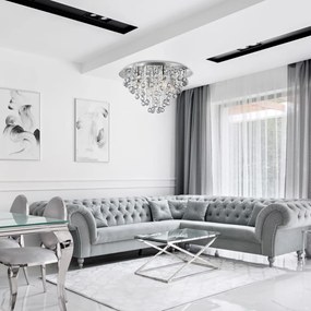 Toolight Szerszámlámpa, Crystal mennyezeti lámpa APP514-5C 5xE14, króm, OSW-00071