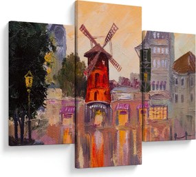 Kép - Moulin rouge, Párizs, Franciaország (90x60 cm)