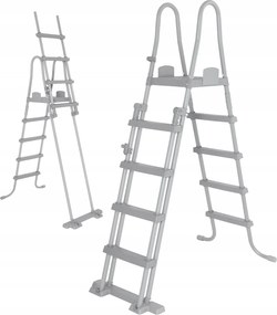 Biztonságos kétoldalas medence létra 132 cm Bestway 58332 medencéhez