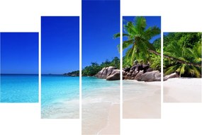 Kép a strandról a Praslin szigeten (150x105 cm)