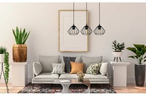 Csillár zsinóron CEED 3xE27/60W/230V fekete