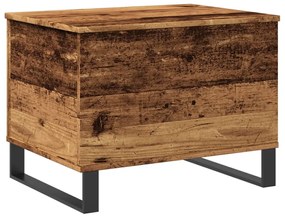 antik fa színű szerelt fa dohányzóasztal 60 x 44,5 x 45 cm