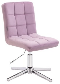 HR7009CROSS Halványlila modern velúr szék